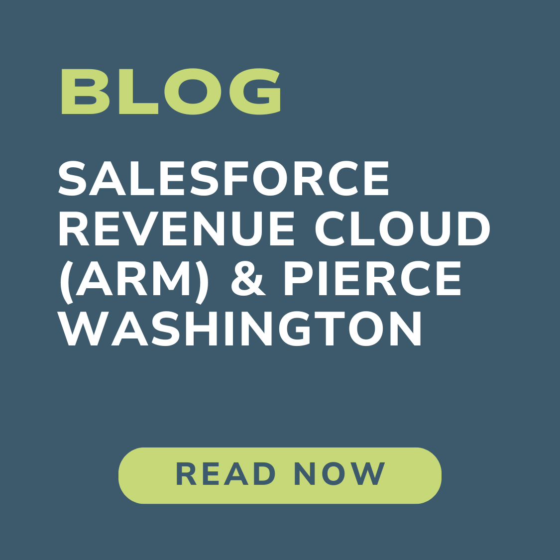 Salesforce Revenue Cloud (ARM) & Pierce Washington